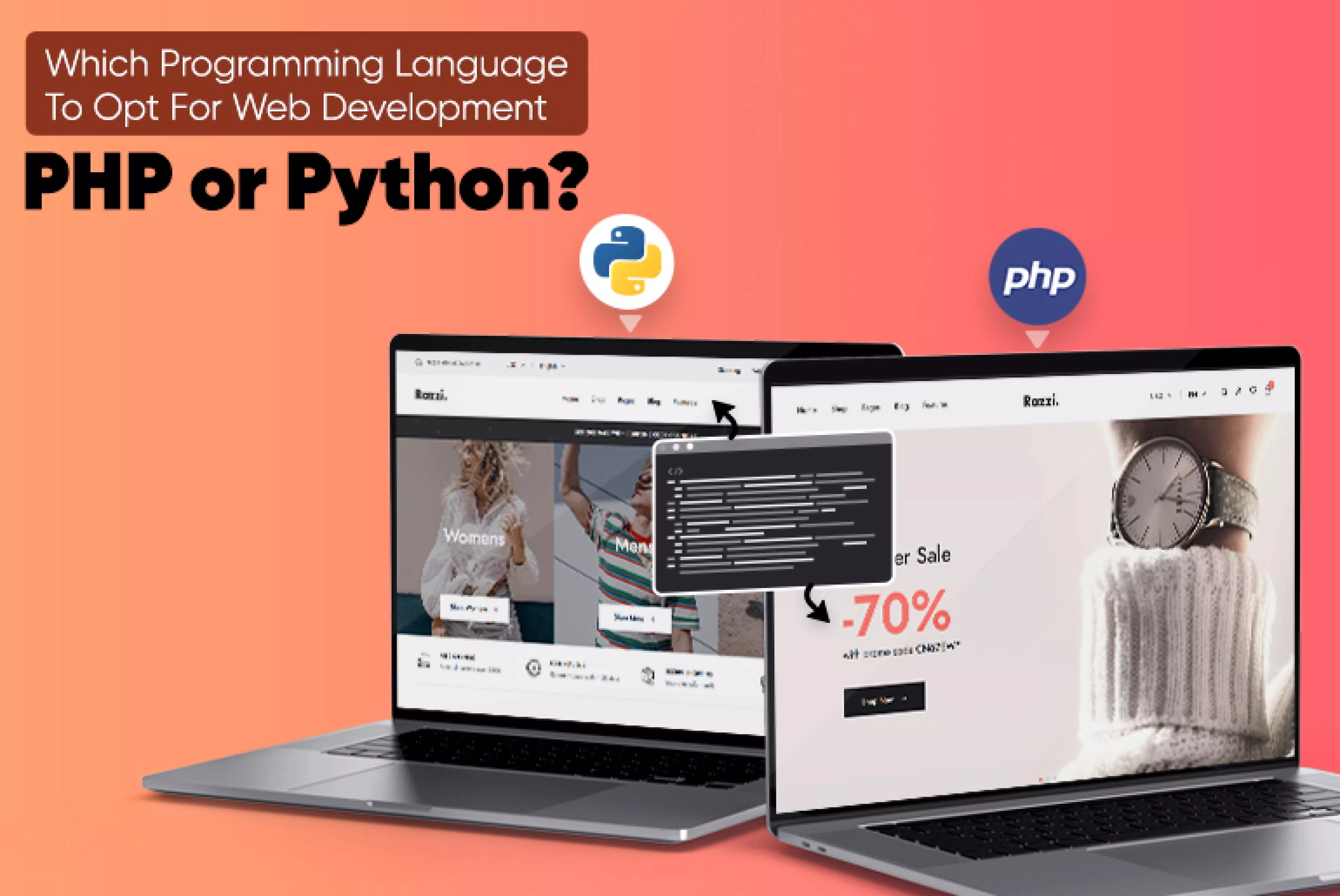 Which programming language to opt for web development PHP or  Python_Thum